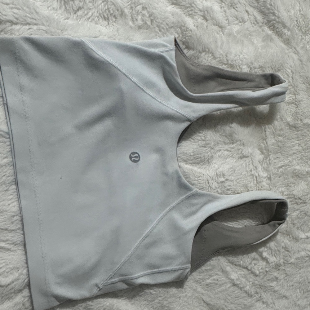 Lululemon Light Gray Athletic Tank Top